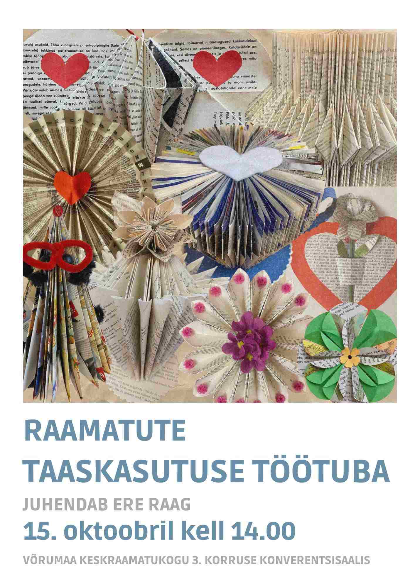 Raamatute taaskasutuse töötuba, juhendaja Ere Raag