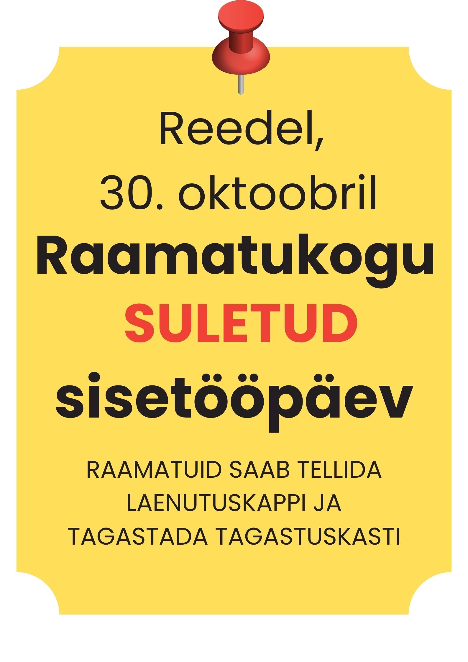 Sisetööpäev oktoobris