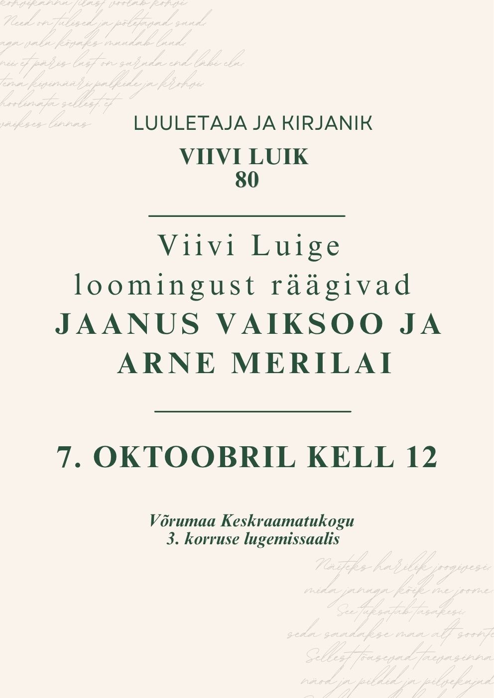 Viivi Luik 80