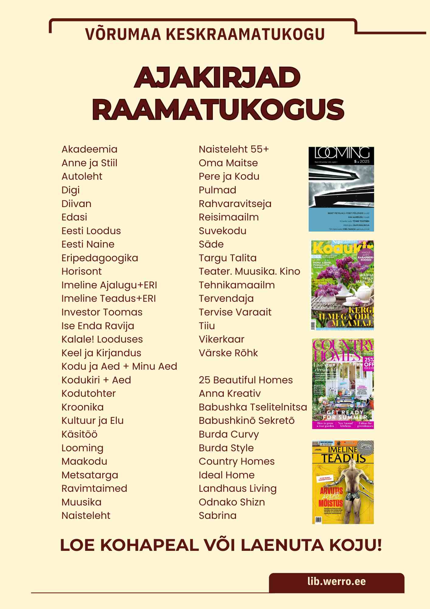 Ajakirjade kojulaenutus
