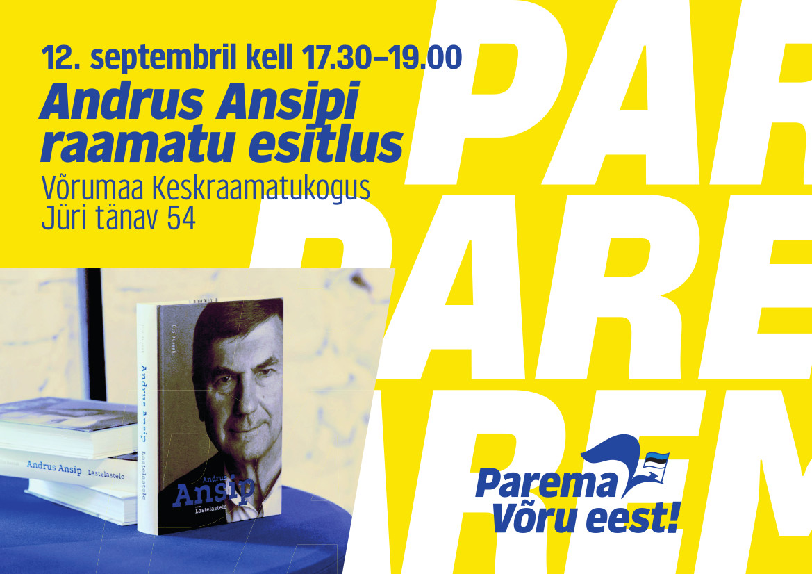 Andrus Ansipi raamatu esitlus