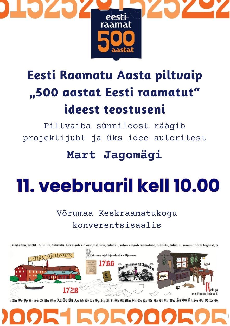 Eesti Raamatu Aasta piltvaiba sünniloost räägib Mart Jagomägi