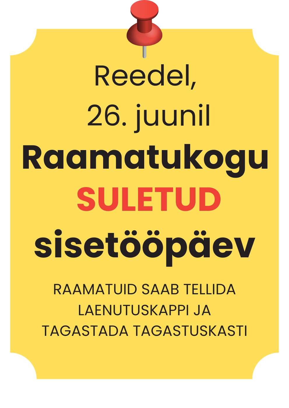 Sisetööpäev juunis