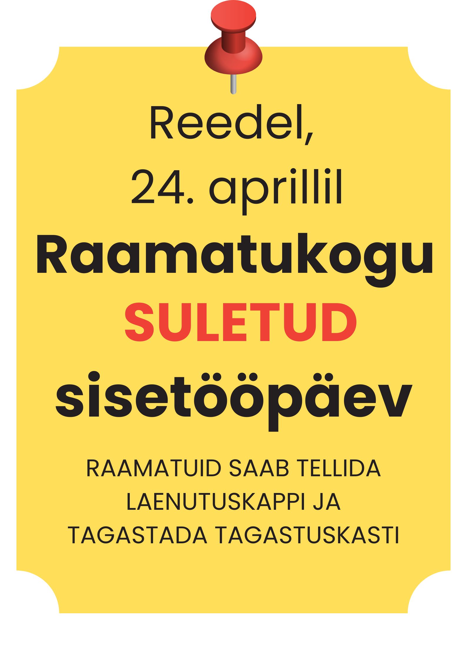 Sisetööpäev aprillis